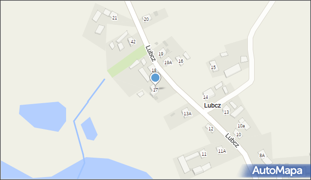 Lubcz, Lubcz, 17, mapa Lubcz