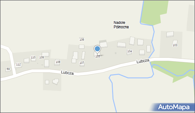 Lubcza, Lubcza, 105, mapa Lubcza