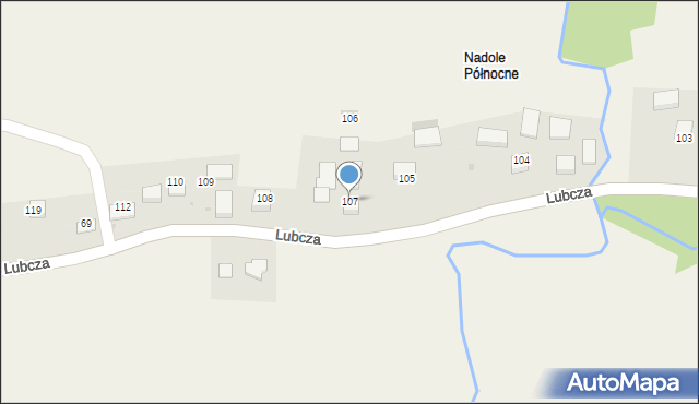 Lubcza, Lubcza, 107, mapa Lubcza