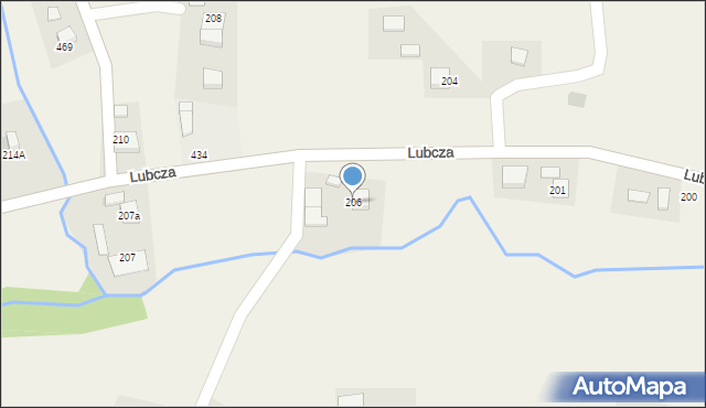 Lubcza, Lubcza, 206, mapa Lubcza