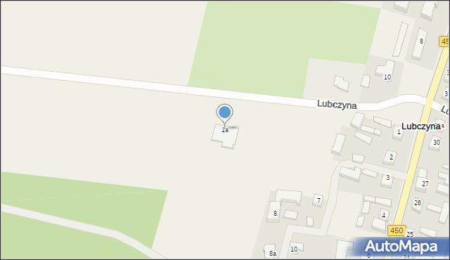 Lubczyna, Lubczyna, 1a, mapa Lubczyna