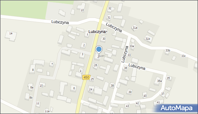 Lubczyna, Lubczyna, 27, mapa Lubczyna