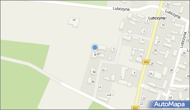 Lubczyna, Lubczyna, 8, mapa Lubczyna