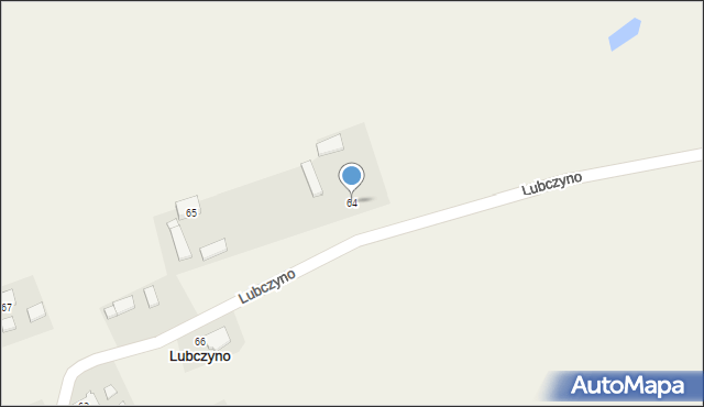 Lubczyno, Lubczyno, 64, mapa Lubczyno