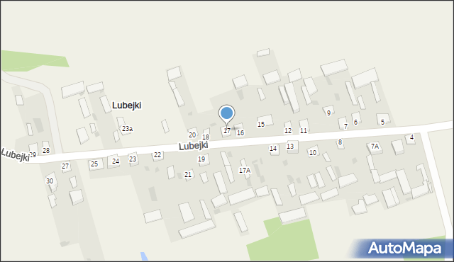 Lubejki, Lubejki, 17, mapa Lubejki