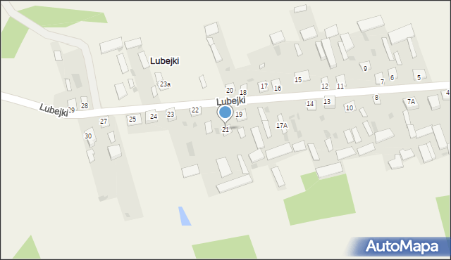 Lubejki, Lubejki, 21, mapa Lubejki