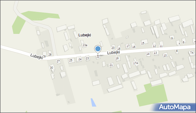 Lubejki, Lubejki, 22, mapa Lubejki