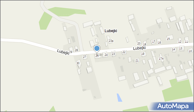 Lubejki, Lubejki, 25, mapa Lubejki