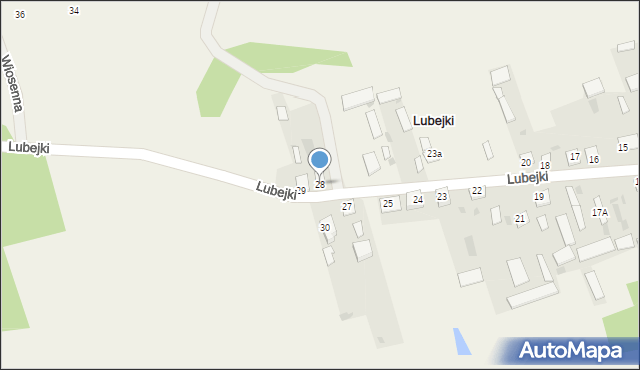 Lubejki, Lubejki, 28, mapa Lubejki