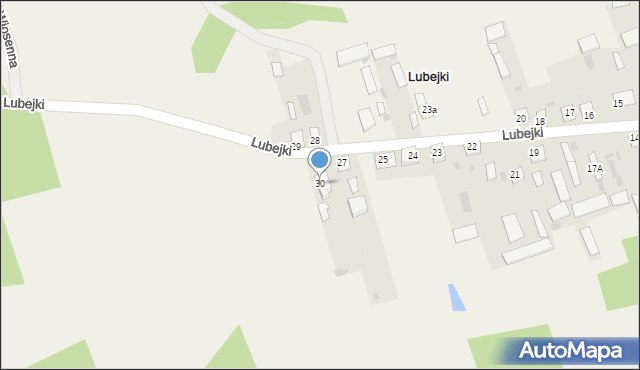 Lubejki, Lubejki, 30, mapa Lubejki