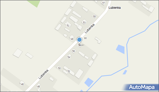 Lubenka, Lubenka, 58A, mapa Lubenka