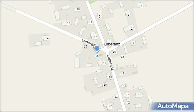 Luberadz, Luberadz, 16, mapa Luberadz