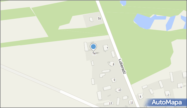 Luberadz, Luberadz, 7A, mapa Luberadz