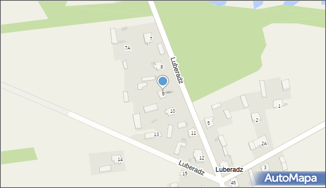 Luberadz, Luberadz, 9, mapa Luberadz