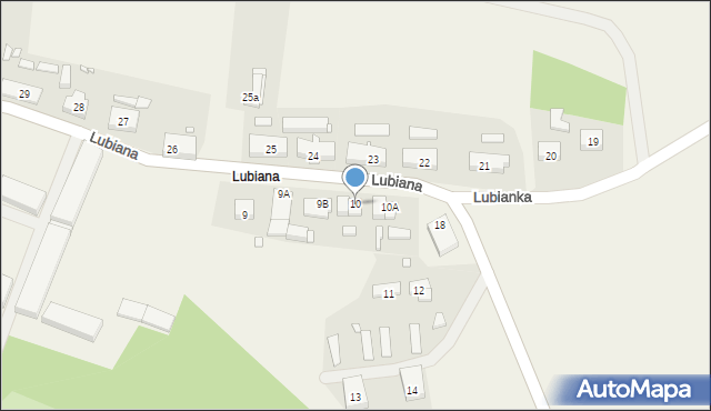 Lubiana, Lubiana, 10, mapa Lubiana