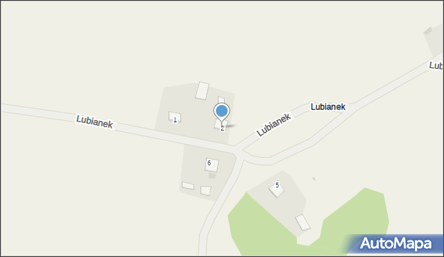 Lubianek, Lubianek, 2, mapa Lubianek