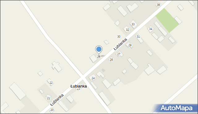 Łubianka, Łubianka, 25, mapa Łubianka