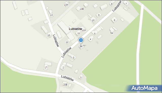 Lubiatów, Lubiatów, 3A, mapa Lubiatów