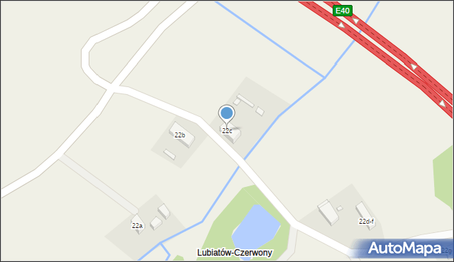 Lubiatów, Lubiatów, 22c, mapa Lubiatów