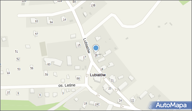 Lubiatów, Lubiatów, 16, mapa Lubiatów