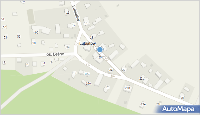 Lubiatów, Lubiatów, 20, mapa Lubiatów