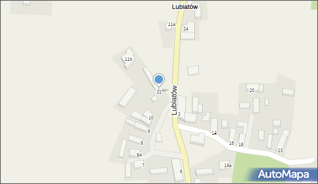 Lubiatów, Lubiatów, 11, mapa Lubiatów