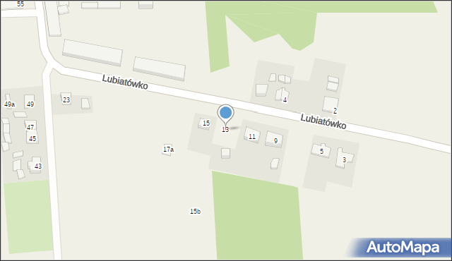 Lubiatówko, Lubiatówko, 13, mapa Lubiatówko