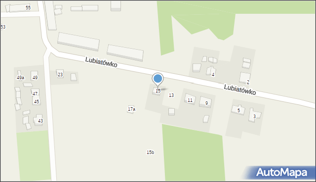 Lubiatówko, Lubiatówko, 15, mapa Lubiatówko