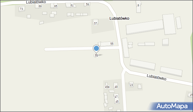 Lubiatówko, Lubiatówko, 53, mapa Lubiatówko