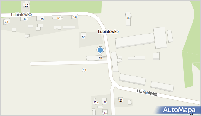 Lubiatówko, Lubiatówko, 55, mapa Lubiatówko