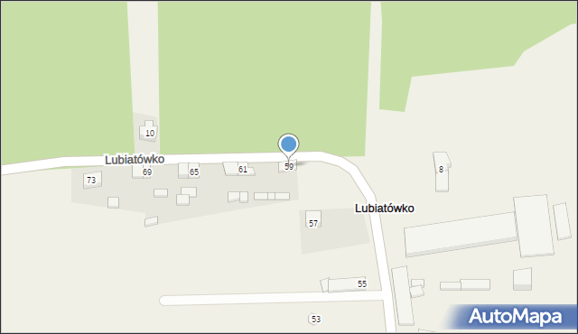 Lubiatówko, Lubiatówko, 59, mapa Lubiatówko