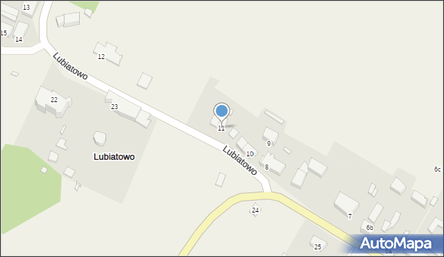 Lubiatowo, Lubiatowo, 11, mapa Lubiatowo