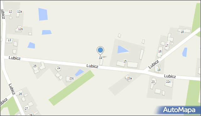 Lubicz, Lubicz, 14, mapa Lubicz