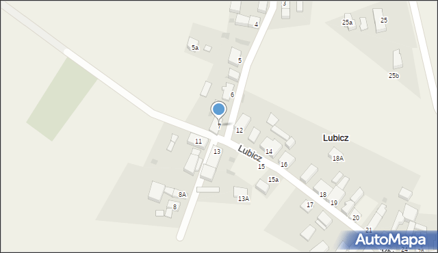 Lubicz, Lubicz, 7, mapa Lubicz