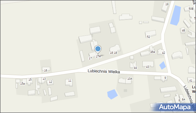 Lubiechnia Wielka, Lubiechnia Wielka, 17A, mapa Lubiechnia Wielka