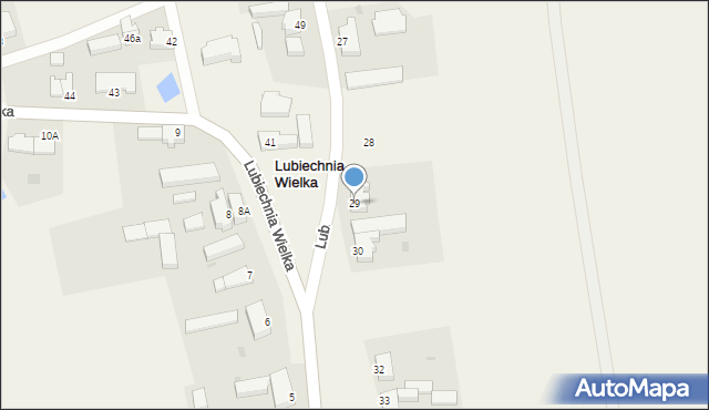 Lubiechnia Wielka, Lubiechnia Wielka, 29, mapa Lubiechnia Wielka