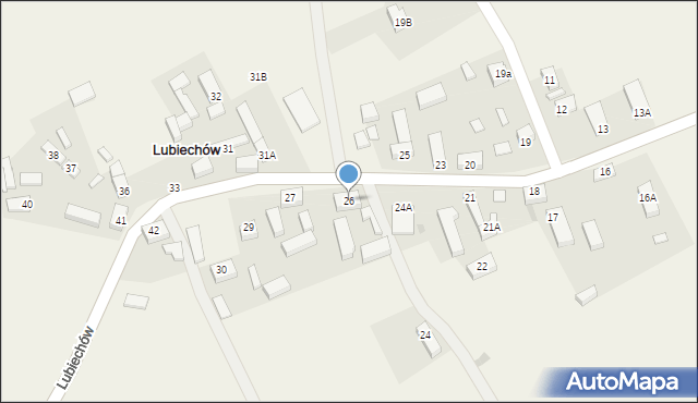 Lubiechów, Lubiechów, 26, mapa Lubiechów