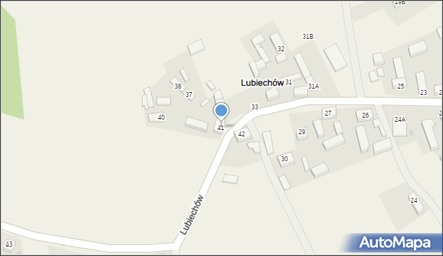 Lubiechów, Lubiechów, 41, mapa Lubiechów