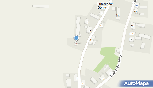 Lubiechów Górny, Lubiechów Górny, 4, mapa Lubiechów Górny