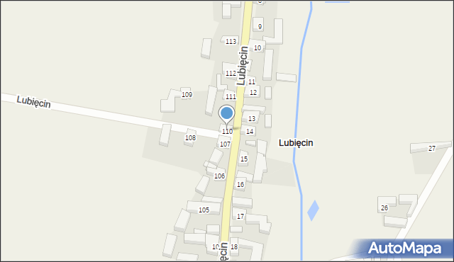 Lubięcin, Lubięcin, 110, mapa Lubięcin