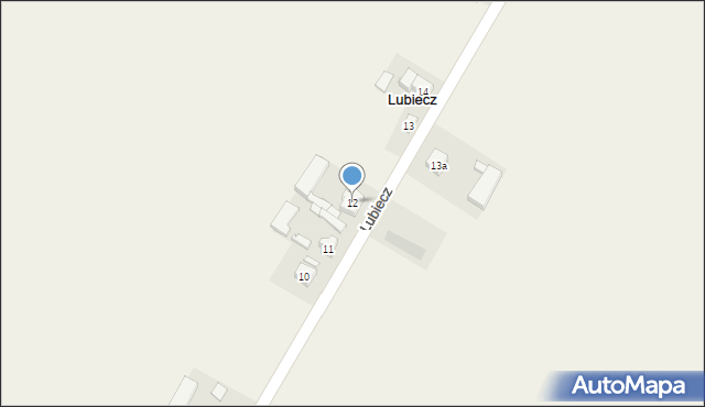 Lubiecz, Lubiecz, 12, mapa Lubiecz