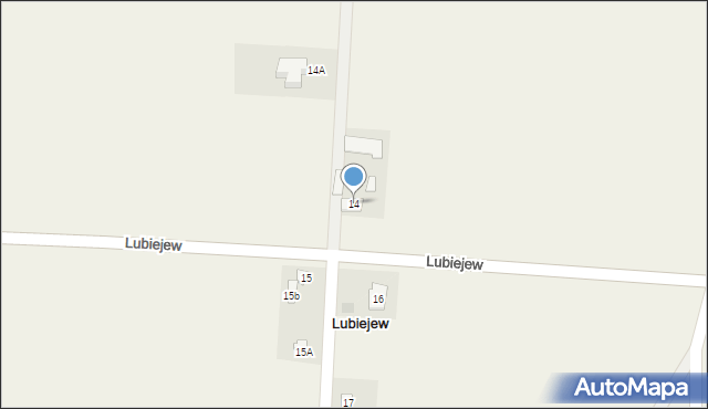Lubiejew, Lubiejew, 14, mapa Lubiejew