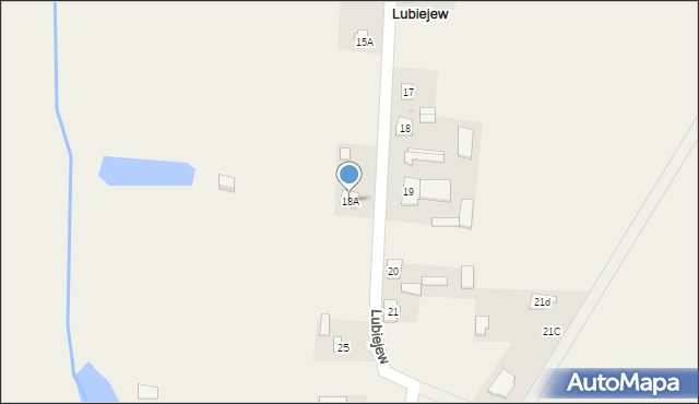 Lubiejew, Lubiejew, 18A, mapa Lubiejew