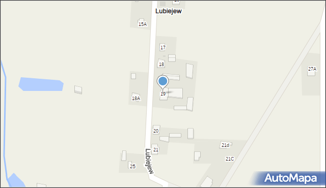 Lubiejew, Lubiejew, 19, mapa Lubiejew