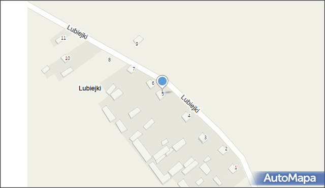 Lubiejki, Lubiejki, 5, mapa Lubiejki