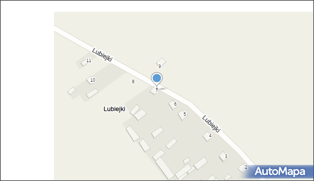 Lubiejki, Lubiejki, 7, mapa Lubiejki