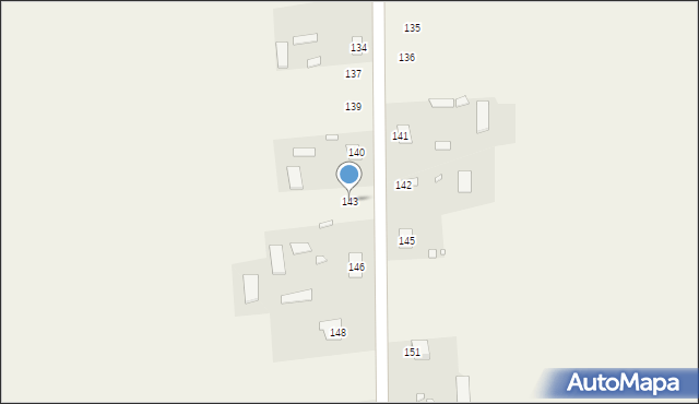 Lubień, Lubień, 143, mapa Lubień