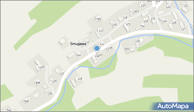 Lubień, Lubień, 114, mapa Lubień