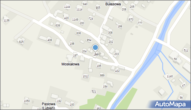 Lubień, Lubień, 196, mapa Lubień