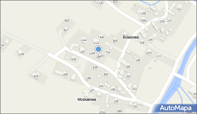 Lubień, Lubień, 200, mapa Lubień